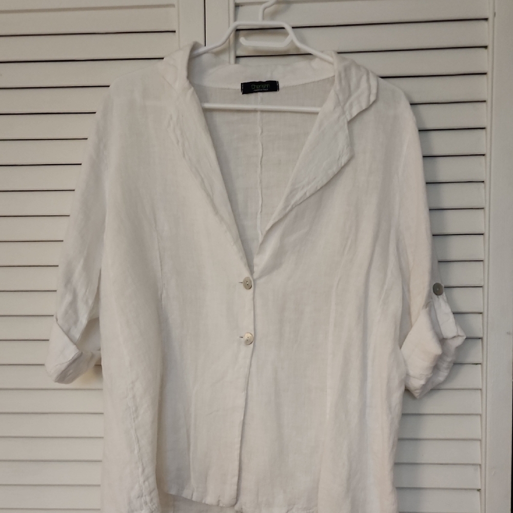 Cherish White Linen Blazer 100% Linen